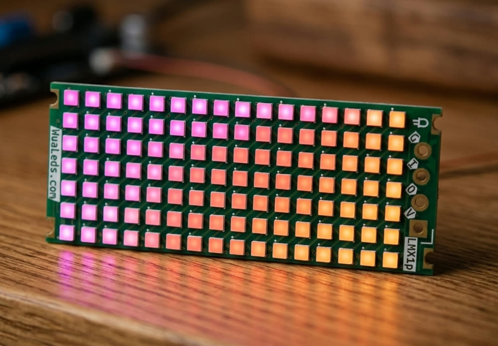 LMX1p — Matriz LED panorámica 7×18